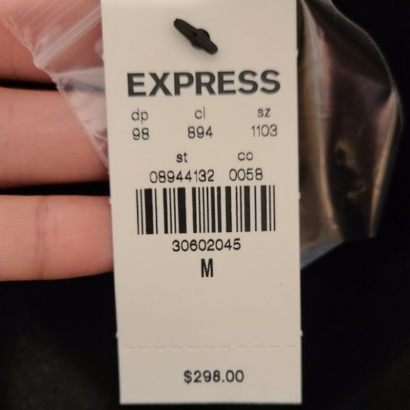 Wool-Blend Button Front Scarf Coat NWT Express - Picture 7 of 7